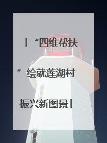 “四维帮扶”绘就莲湖村振兴新图景