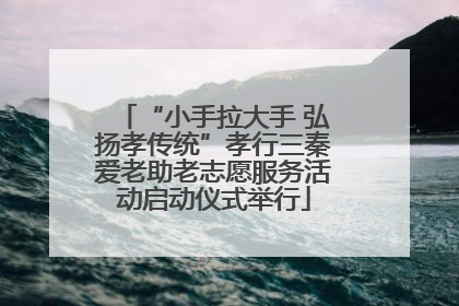 “小手拉大手 弘扬孝传统”孝行三秦爱老助老志愿服务活动启动仪式举行