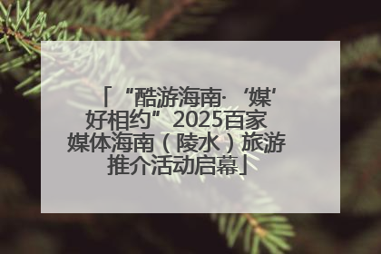 “酷游海南·‘媒’好相约”2025百家媒体海南（陵水）旅游推介活动启幕
