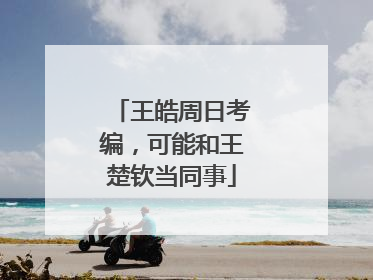 王皓周日考编，可能和王楚钦当同事