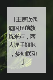 王楚钦偶遇国足前教练米卢，两人握手拥抱，梦幻联动