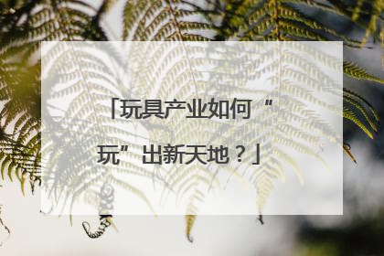 玩具产业如何“玩”出新天地？