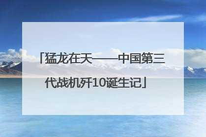 猛龙在天——中国第三代战机歼10诞生记