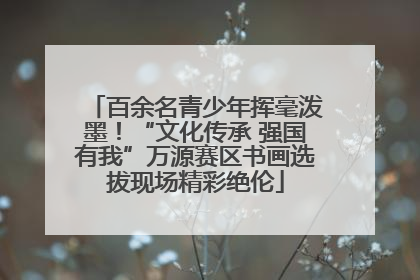 百余名青少年挥毫泼墨！“文化传承 强国有我”万源赛区书画选拔现场精彩绝伦