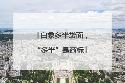 白象多半袋面，“多半”是商标