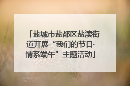 盐城市盐都区盐渎街道开展“我们的节日·情系端午”主题活动