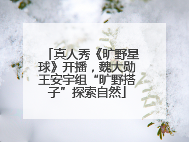 真人秀《旷野星球》开播，魏大勋王安宇组“旷野搭子”探索自然