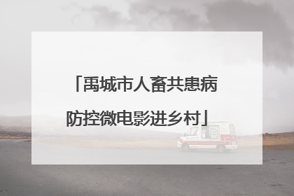 禹城市人畜共患病防控微电影进乡村