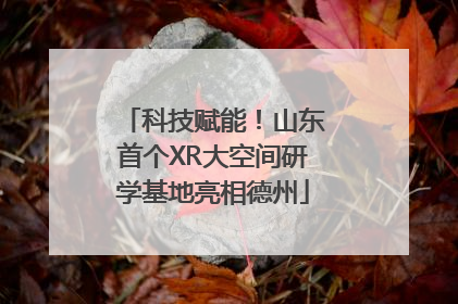 科技赋能！山东首个XR大空间研学基地亮相德州