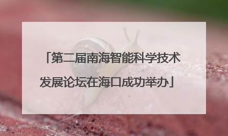 第二届南海智能科学技术发展论坛在海口成功举办