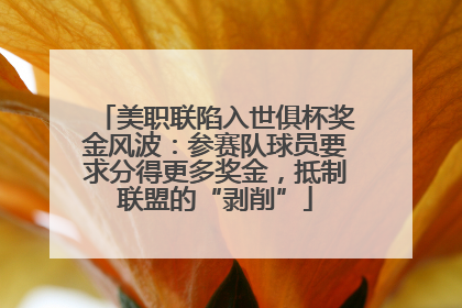 美职联陷入世俱杯奖金风波：参赛队球员要求分得更多奖金，抵制联盟的“剥削”
