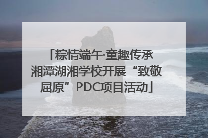 粽情端午·童趣传承 湘潭湖湘学校开展“致敬屈原”PDC项目活动
