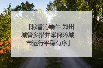 粽香沁端午 郑州城管多措并举保障城市运行平稳有序