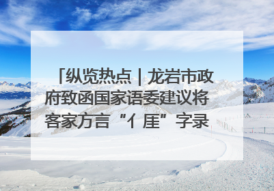 纵览热点｜龙岩市政府致函国家语委建议将客家方言“亻厓”字录入《新华字典》引发热议，当地回应