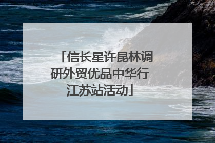 信长星许昆林调研外贸优品中华行江苏站活动