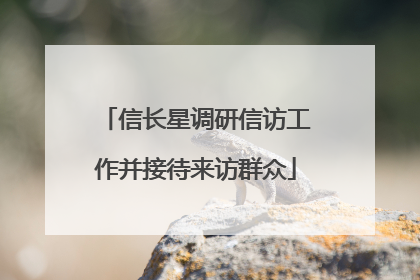 信长星调研信访工作并接待来访群众