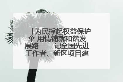 为民撑起权益保护伞 用情铺就和谐发展路——记全国先进工作者、新区项目建设中心干部卢小勇