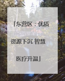 东营区：优质资源下沉 智慧医疗升温