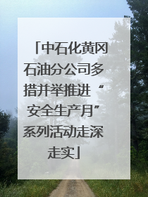 中石化黄冈石油分公司多措并举推进“安全生产月”系列活动走深走实