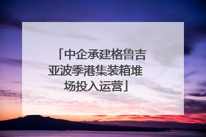 中企承建格鲁吉亚波季港集装箱堆场投入运营