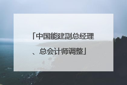 中国能建副总经理、总会计师调整