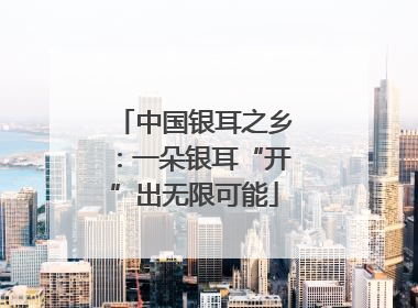 中国银耳之乡：一朵银耳“开”出无限可能
