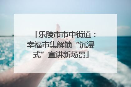 乐陵市市中街道：幸福市集解锁“沉浸式”宣讲新场景