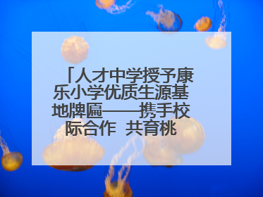 人才中学授予康乐小学优质生源基地牌匾——携手校际合作  共育桃李芬芳