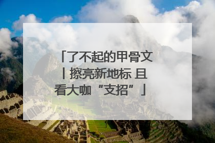 了不起的甲骨文丨擦亮新地标 且看大咖“支招”