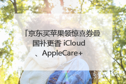 京东买苹果领惊喜券叠国补更香 iCloud、AppleCare+服务限时低至85折