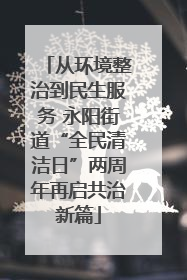 从环境整治到民生服务 永阳街道“全民清洁日”两周年再启共治新篇