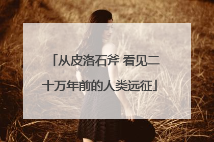 从皮洛石斧 看见二十万年前的人类远征