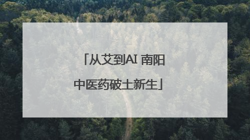 从艾到AI 南阳中医药破土新生