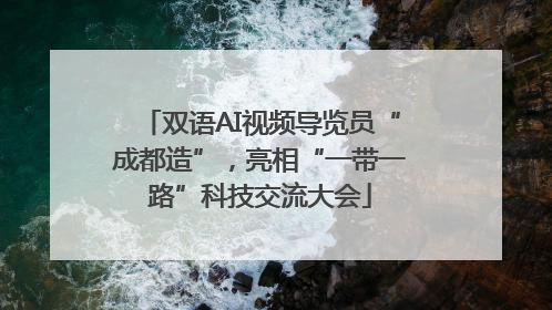 双语AI视频导览员“成都造”，亮相“一带一路”科技交流大会