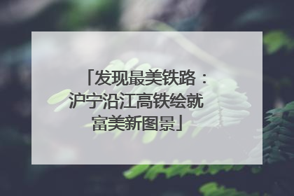 发现最美铁路：沪宁沿江高铁绘就富美新图景