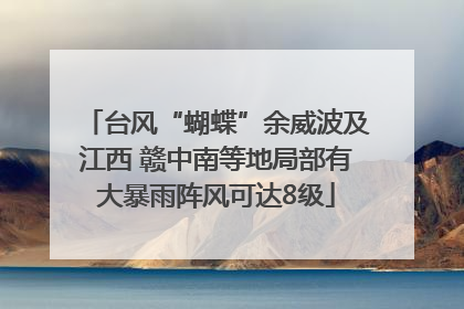 台风“蝴蝶”余威波及江西 赣中南等地局部有大暴雨阵风可达8级