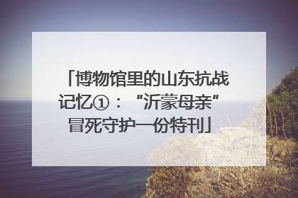 博物馆里的山东抗战记忆①：“沂蒙母亲”冒死守护一份特刊