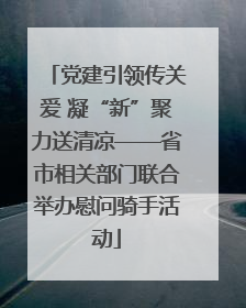 党建引领传关爱 凝“新”聚力送清凉——省市相关部门联合举办慰问骑手活动