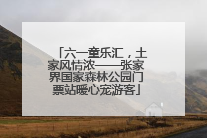 六一童乐汇，土家风情浓——张家界国家森林公园门票站暖心宠游客