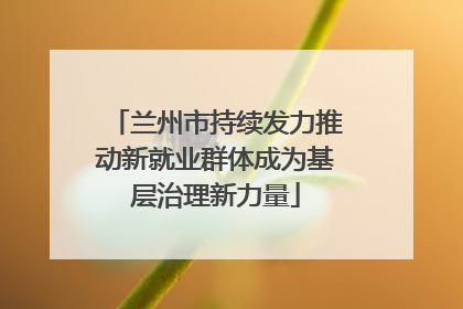 兰州市持续发力推动新就业群体成为基层治理新力量