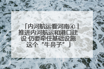 内河航运看河南④丨推进内河航运和港口建设 仍要牵住基础设施这个“牛鼻子”