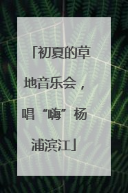 初夏的草地音乐会，唱“嗨”杨浦滨江