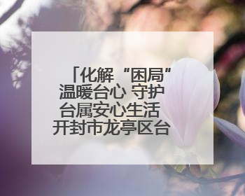 化解“困局”温暖台心 守护台属安心生活 开封市龙亭区台联积极解决台属生活难题