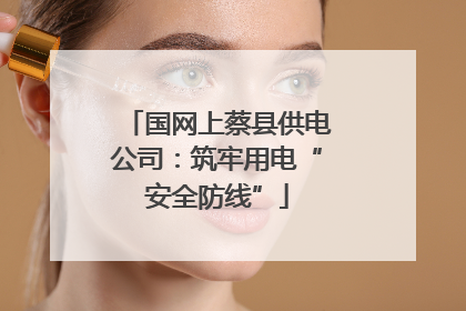 国网上蔡县供电公司：筑牢用电“安全防线”