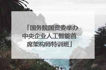 国务院国资委举办中央企业人工智能首席架构师特训班