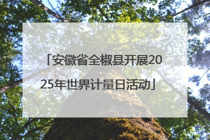 安徽省全椒县开展2025年世界计量日活动
