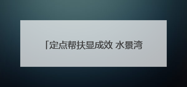 定点帮扶显成效 水景湾社区农贸市场焕新升级