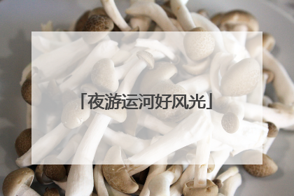 夜游运河好风光
