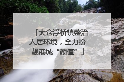 太仓浮桥镇整治人居环境，全力扮靓港城“颜值”