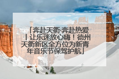 奔赴天衢·奔赴热爱丨让乐迷放心嗨！德州天衢新区全方位为新青年音乐节保驾护航